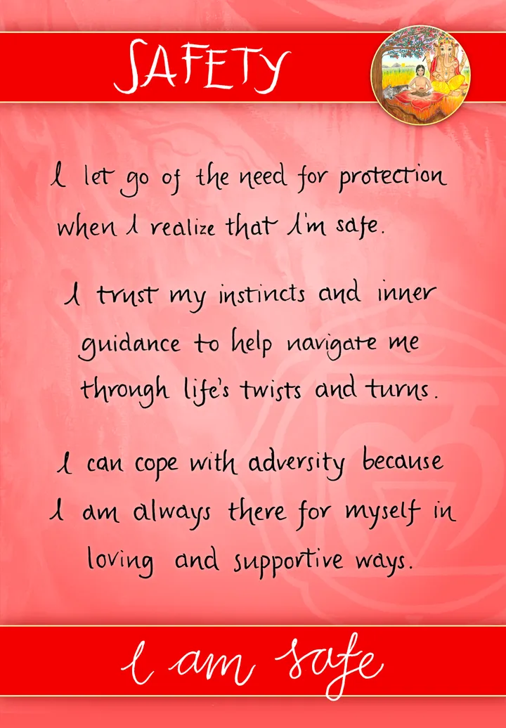 Safety card back