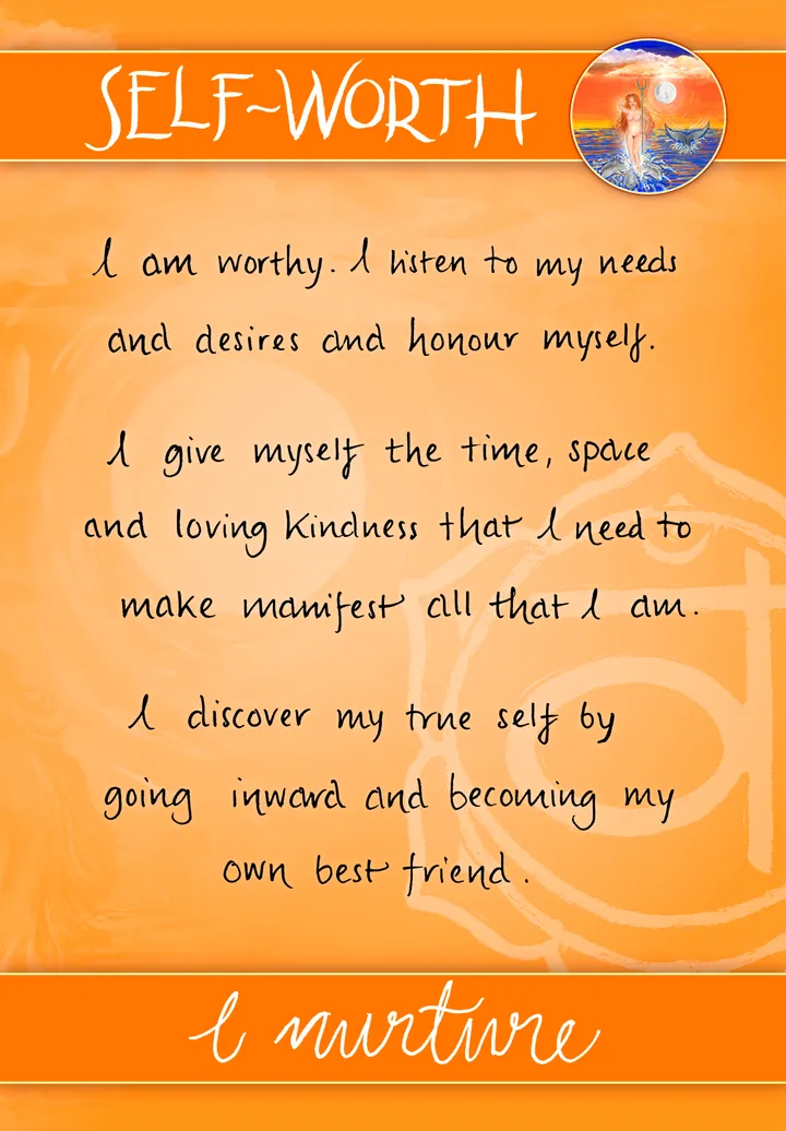 Self Worth card back