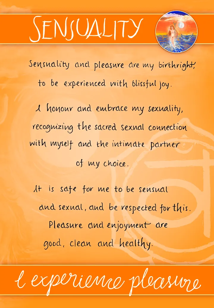 Sensuality card back