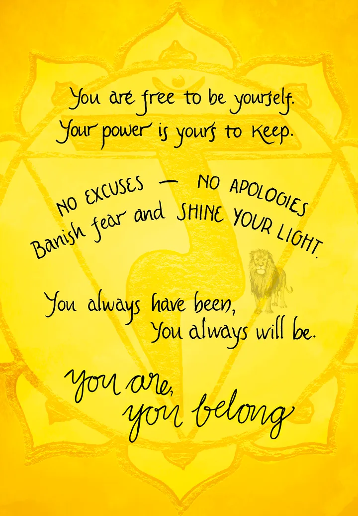 Solar Plexus Chakra card back
