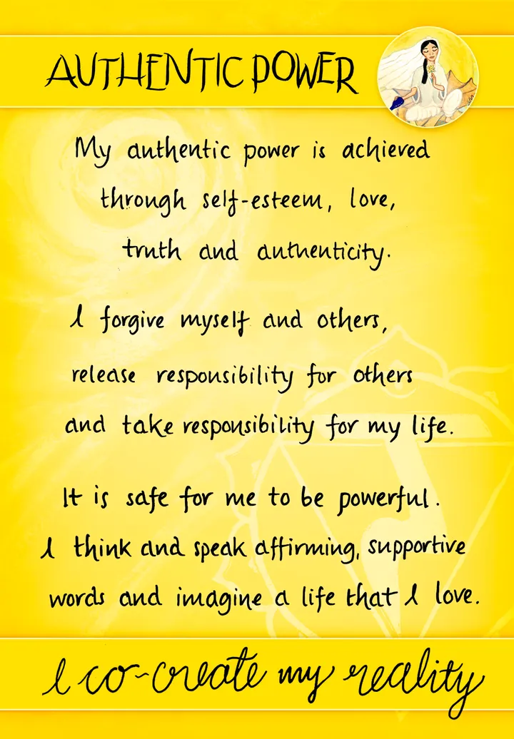 Authentic Power card back