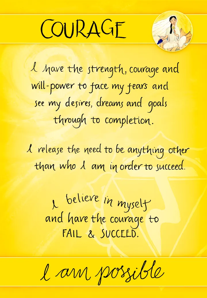 Courage card back