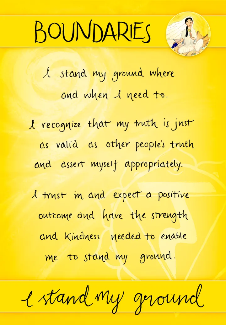 Boundaries card back