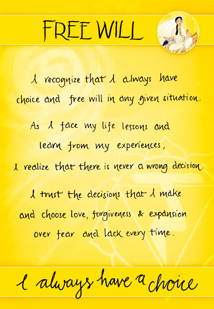 Free Will card back