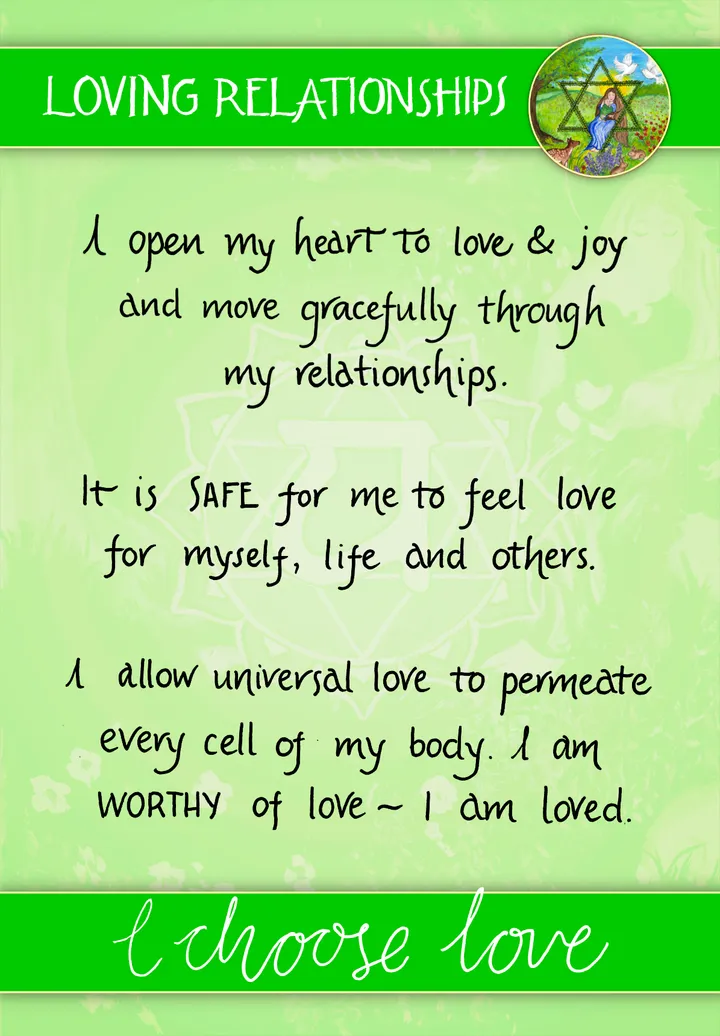Loving Relationships card back