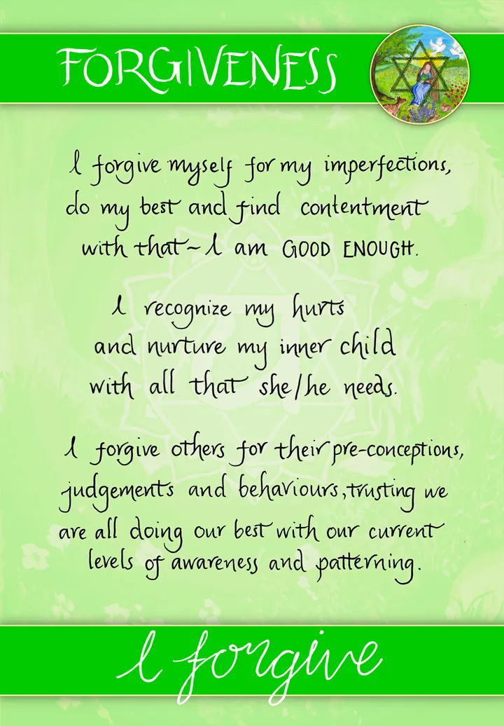 Forgiveness card back