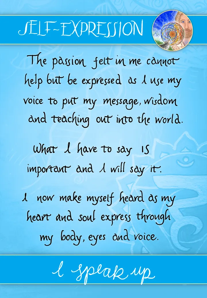 Self Expression card back