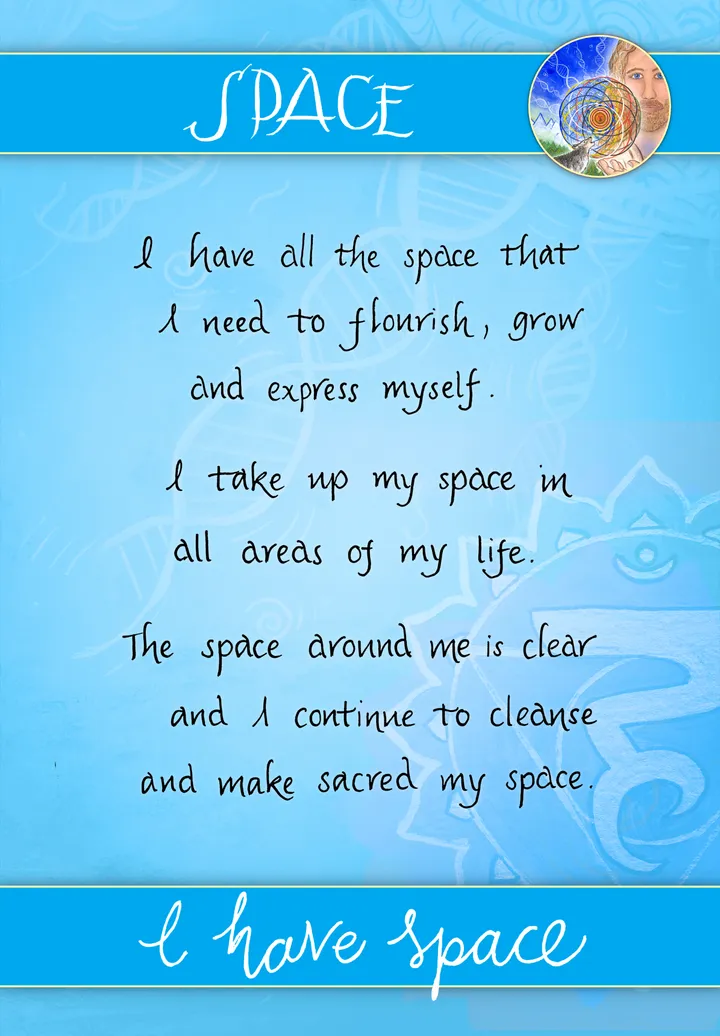 Space card back