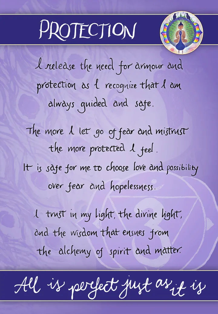 Protection card back