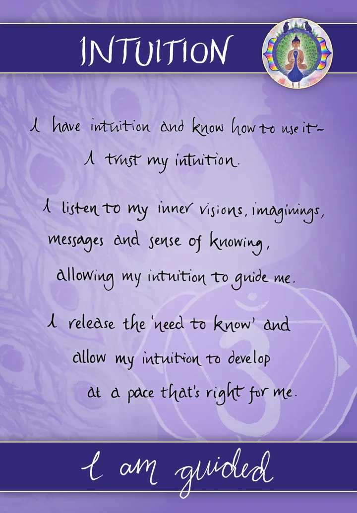 Intuition card back