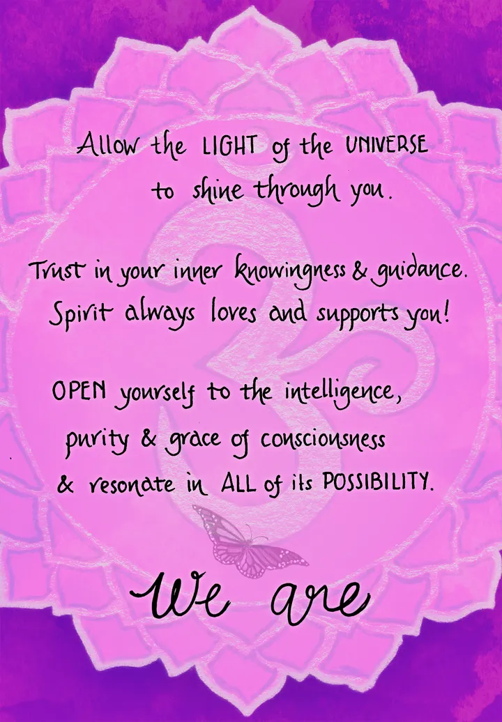 Crown Chakra card back