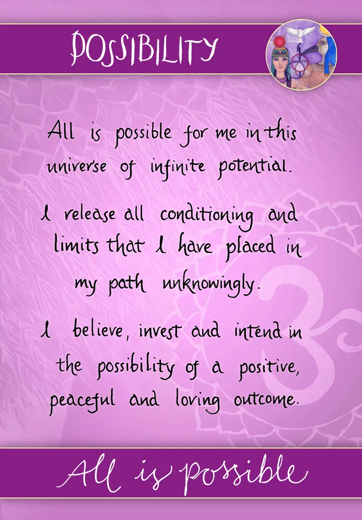 Possibility card back