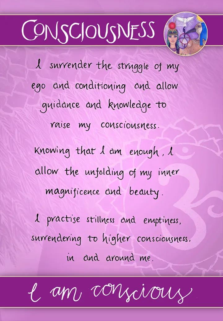 Consciousness card back